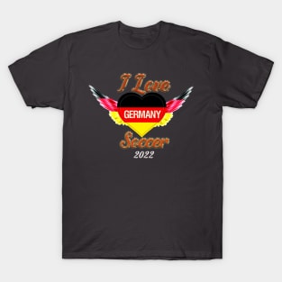 I Love Germany Soccer 2022 T-Shirt